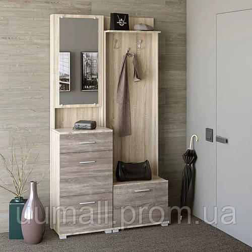 Купить Прихожая в маленький коридор Эверест Дуб сонома + трюфель ...