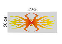 Автомобильные универсальные наклейки на капот 120*50 см.