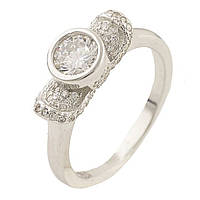 Серебряное кольцо SilverBreeze с фианитами 0534435 18 размер AG, код: 1661479
