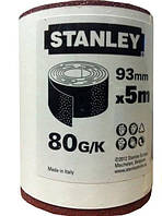 БУМАГА ШЛИФОВАЛЬНАЯ STANLEY 93 ММ Х 5 М P80