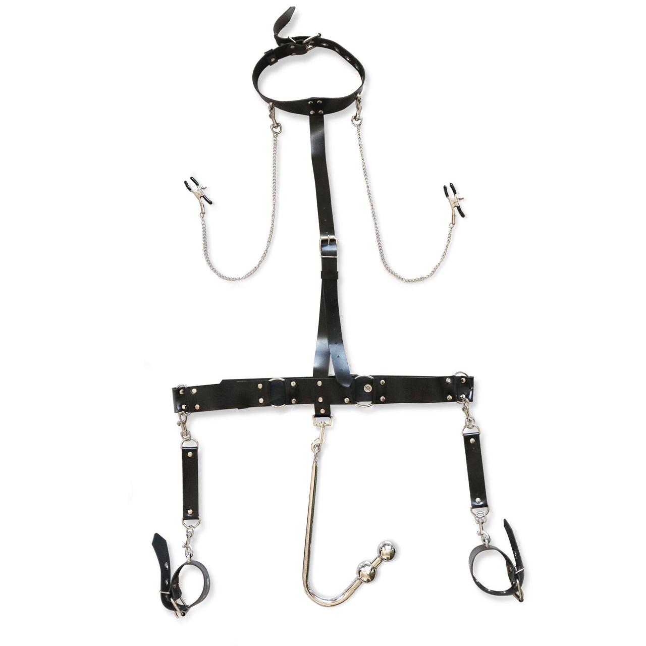 Бондажний набір з металевим анальним гаком No3 Art of Sex Bridget Bondage set with anal hook No3 777Store.com.ua, фото 1