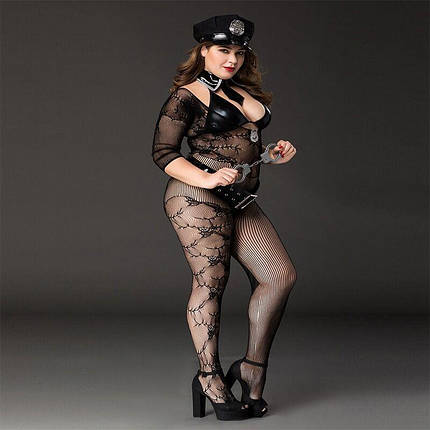 Еротичний костюм поліцейський JSY P71101 Plus Size, фото 3
