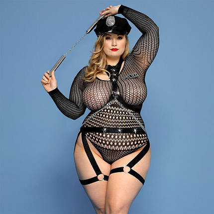 Еротичний костюм поліцейський JSY P91115 Plus Size, фото 1