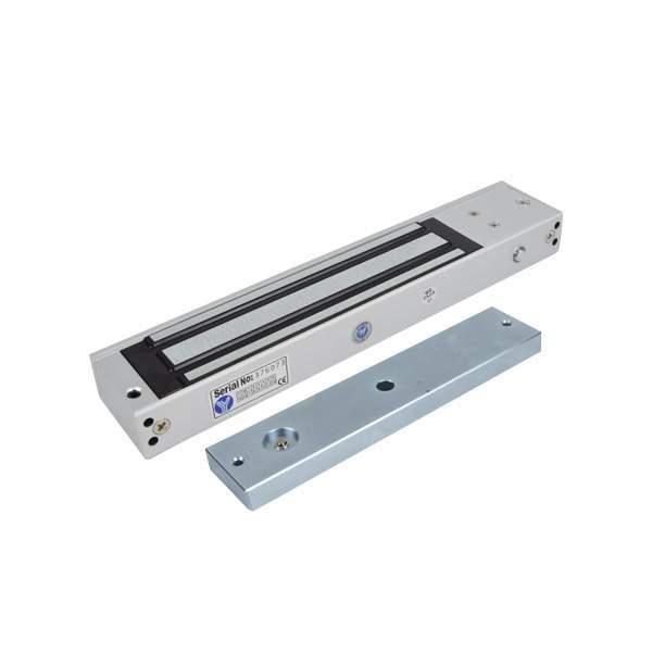 Електромагнітний замок Yli Electronic YM-280N(LED)-DS зі світловою індикацією, датчиком стану замка і дверей, фото 1