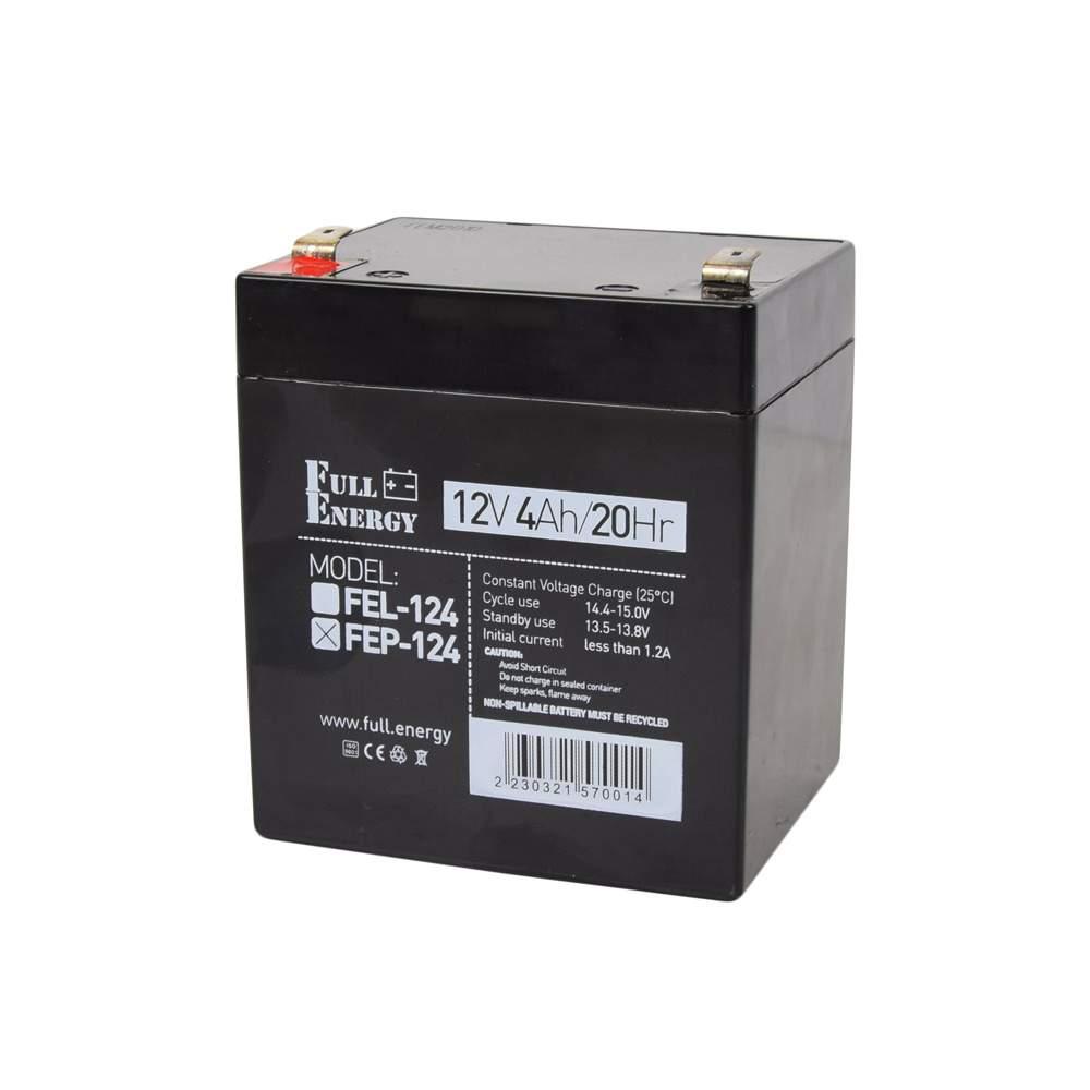 Акумулятор 12 В 4 Аг для ДБЖ Full Energy FEP-124