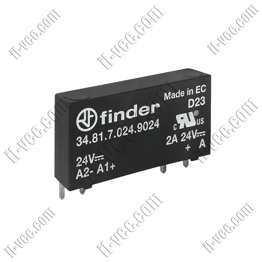 Реле напівпровідникове Finder 34.81.7.024.9024, 24VDC, 6A/24VDC