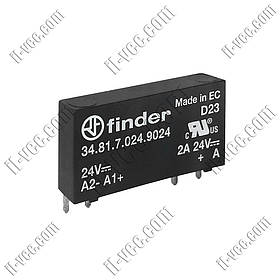 Реле напівпровідникове Finder 34.81.7.024.9024, 24VDC, 6A/24VDC