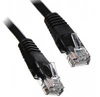 Патч-корд неекранований Sevian RJ45 UTP5e 2.0m patch AWG26 D4.5mm Gold чорний (78.01.4464) TH, код: 7455678