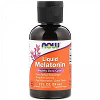 Мелатонін для сну NOW Foods Liquid Melatonin 2 fl oz 59 ml EV, код: 7518429