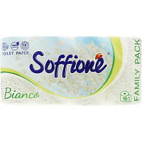 Туалетная бумага Soffione Bianco Family Pack 3 слоя 16 рулонов