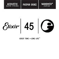 Струна Elixir 14145 Acoustic Nanoweb Phosphor Bronze .045 IP, код: 6556642