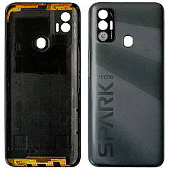 Задня кришка Tecno Spark 7 KF6n (чорна оригінал Китай)