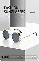 Винтажные стимпанк солнцезащитные очки Ретро Панк авиатор " Dot Paint"