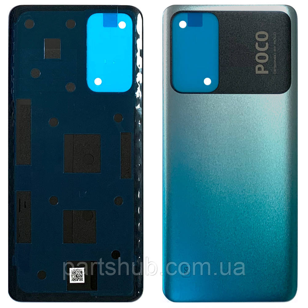 Задня кришка Xiaomi Poco M4 Pro 5G 21091116AG синя оригінал Китай, фото 1