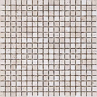 Мозаїка Mozaico de Lux K-MOS TRAVERTINO T.U. BIANCO (15x15)
