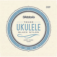 Струни для укулеле D'Addario EJ53T Black Nylon Tenor Ukulele Strings 28 32 EJ, код: 6839134