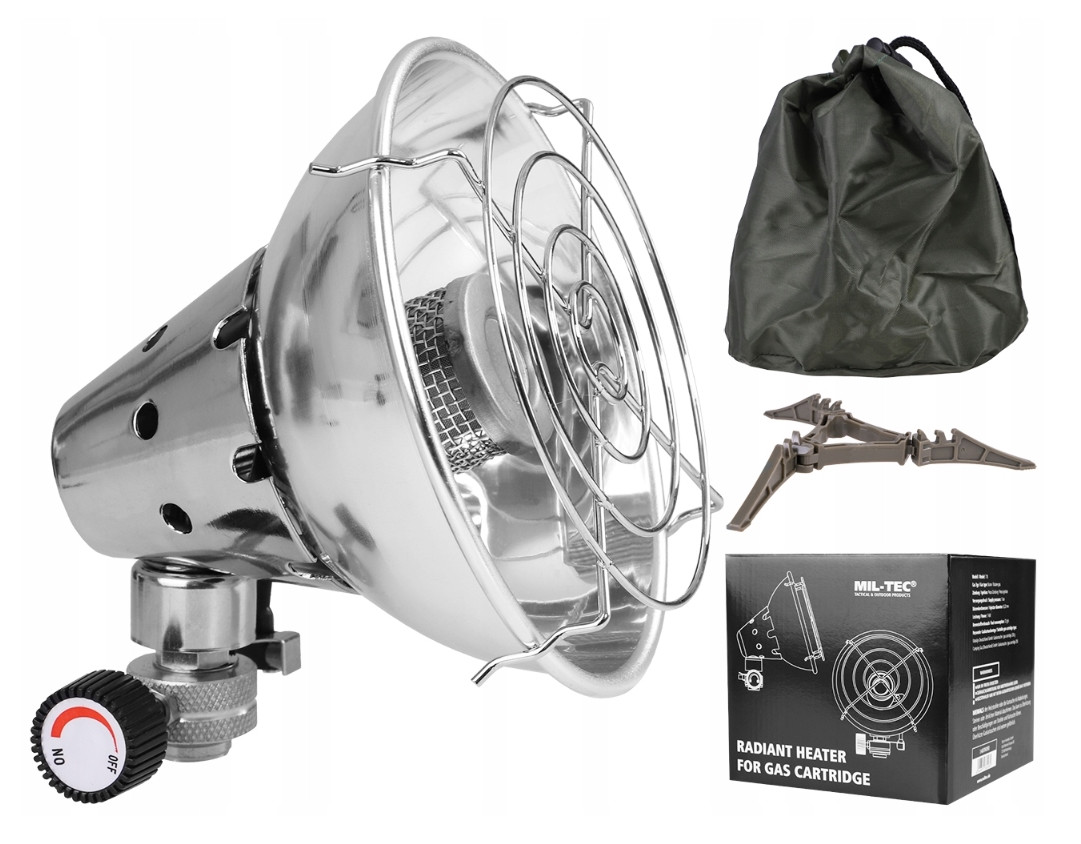 Нагрівач газовий радіатор тип з'єднання EN417 Mil-Tec 14976050-, фото 1