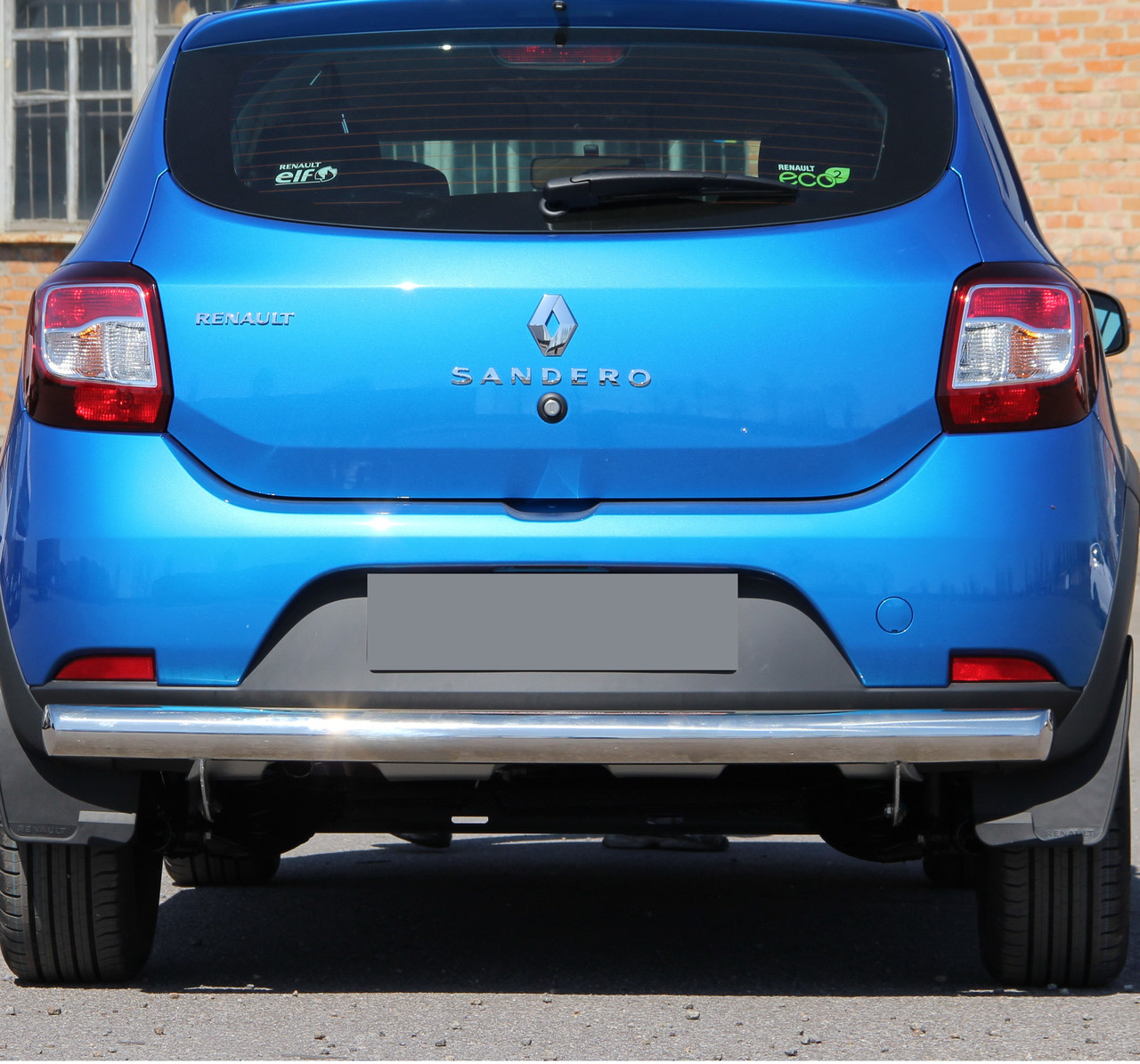 Захист заднього бампера на Renault Sandero Stepway (c 2012---), фото 1