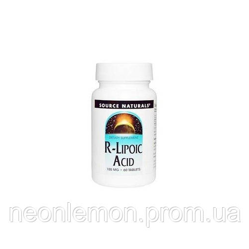 Купить Альфа-липоевая кислота Source Naturals R-Lipoic Acid 100 mg 60 ...