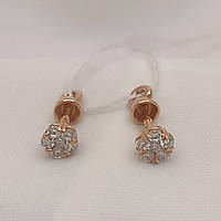 Золоті сережки пусети