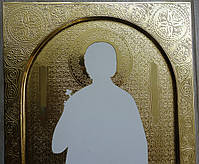 Золочення сусальним золотом мірних ікон на гравірованих фонах., фото 2