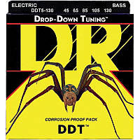 Струны для бас-гитары DR DDT5-130 Drop-Down Tuning Medium Bass 5-Strings 45 130 SN, код: 6555849