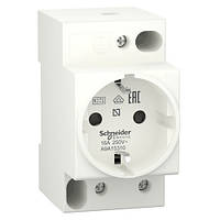 Розетка на DIN-рейку 2Р+Е 16A Schneider Electric