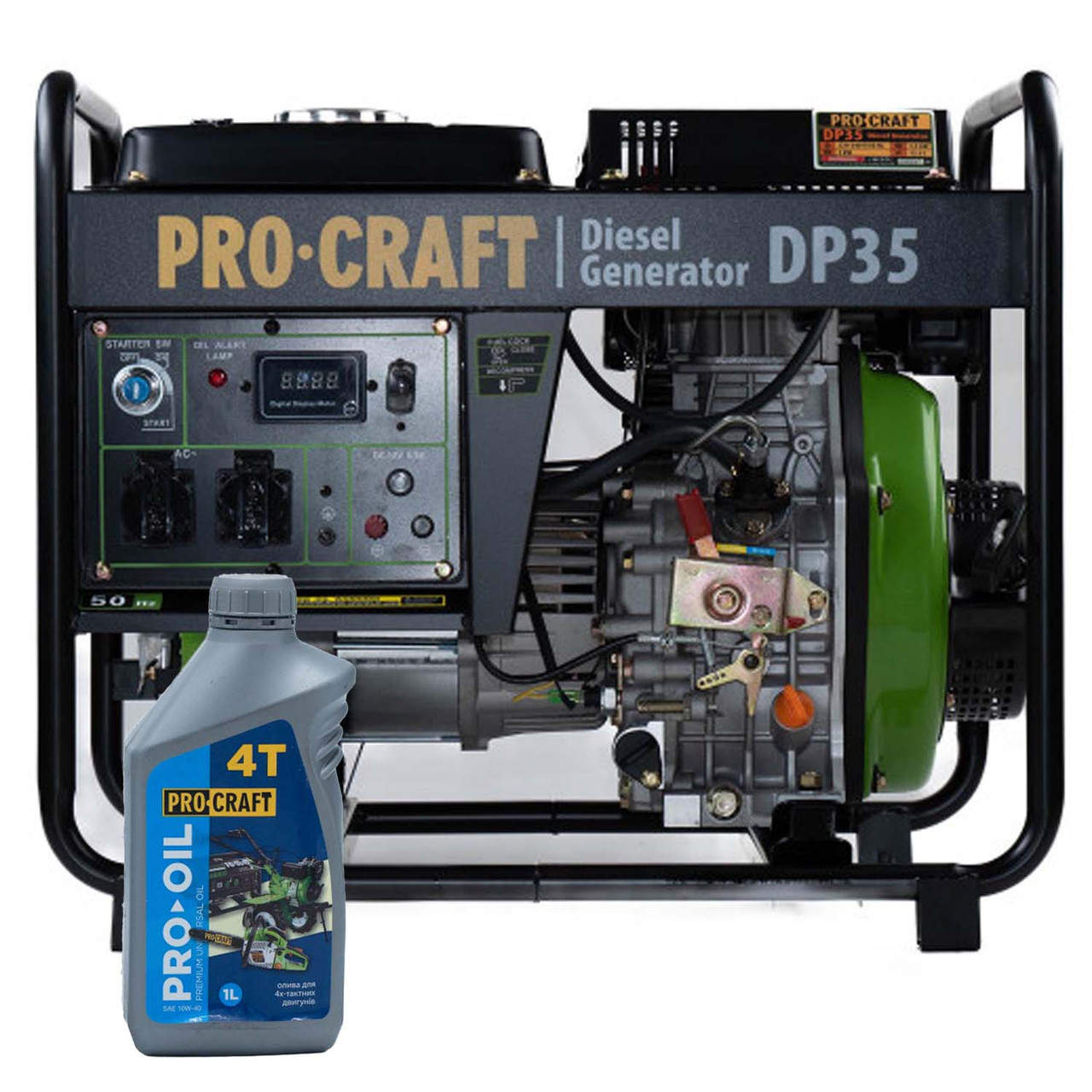 Генератор дизельний Procraft DP35 + Олива Procraft моторна 4-тактна 1 л