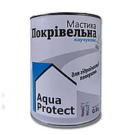 Мастика кровельная каучуковая для гидроизоляции поверхностей Aqua Protect 0,8кг СТК Украина