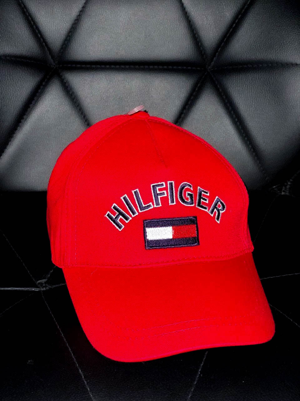 Бейсболка чоловіча червона весна-літо Кепка Tommy Hilfiger