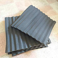 Акустичний поролон пила 15 мм 50*50 см 7 шт./1уп Чорний графіт (KG-10324), фото 2