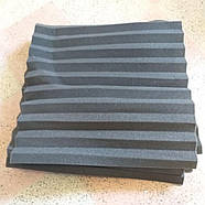 Акустичний поролон пила 15 мм 50*50 см 7 шт./1уп Чорний графіт (KG-10324), фото 4