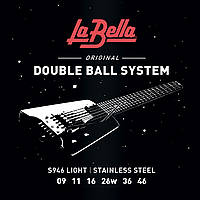 Струны для электрогитары La Bella S946 Double Ball Steinberger Light Electric Guitar Strings TN, код: 7417011