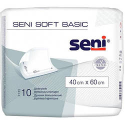 Одноразові пелюшки Seni Soft Basic 40х60 см, 10 шт.