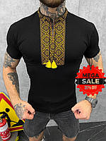 Вышиванка мужская с коротким рукавом, футболка вышиванка для мужчин, украинская вышиванка мужская