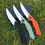 Складаний ніж Широгорів  Получеткий D2 china чорний, фото 5