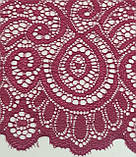 Мереживо стрейч вишневе ширина 18см, фото 4