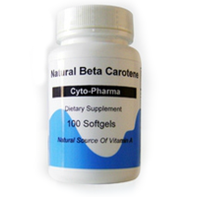 Бета-каротин, вітамін А натуральний 100 капсул