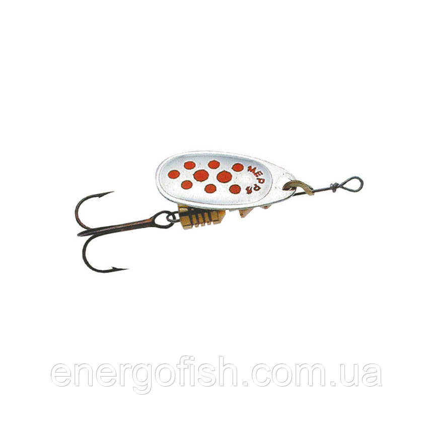 Блешня Mepps Comet №2 Silver червоні крапки, фото 1