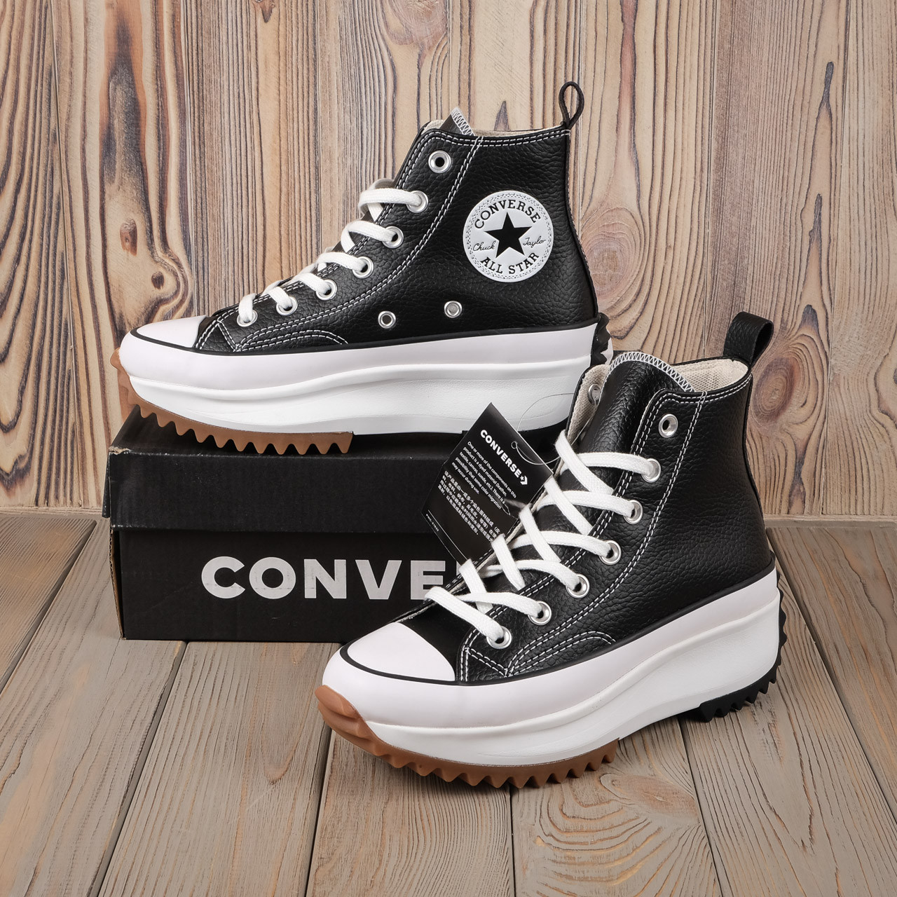 Кеди жіночі на платформі Converse Chuck 70 Hi Black\White 36,5, 38,39,5, фото 1