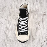 Кеди жіночі на платформі Converse Chuck 70 Hi Black\White, фото 6