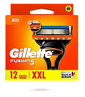 Сменные картриджи (Лезвия) для бритья Gillette Fusion5 12 шт