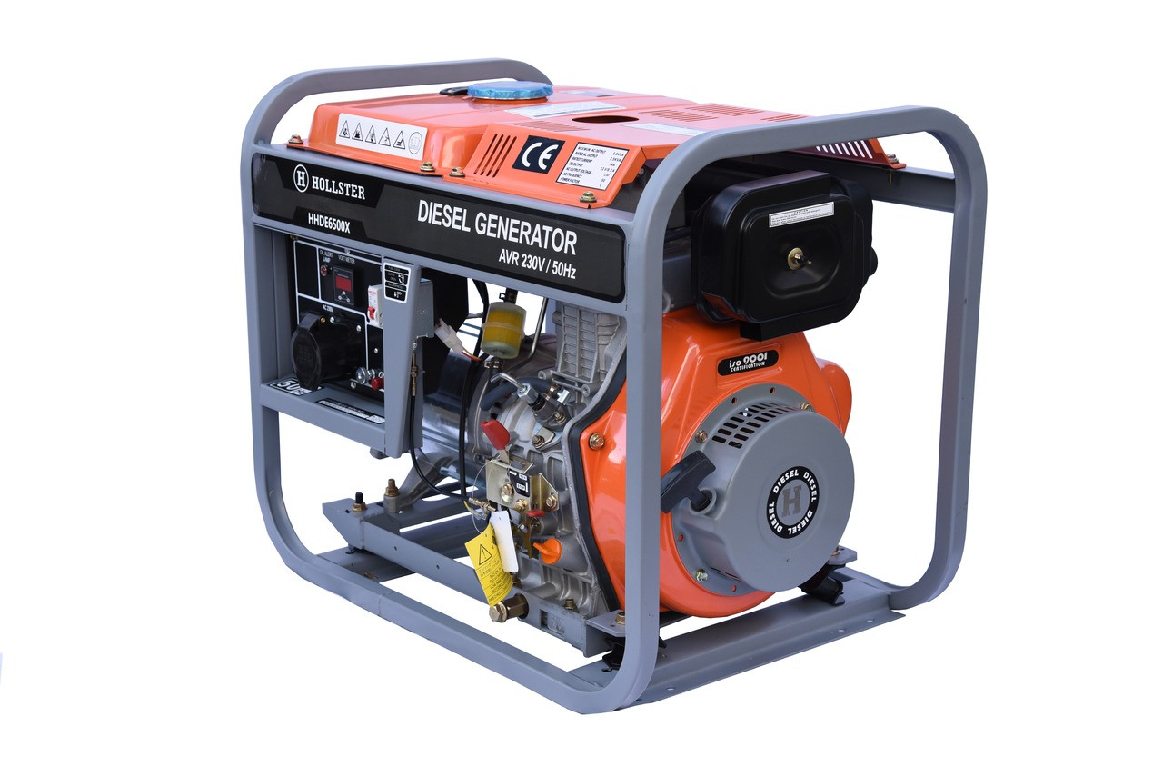 Генератор дизельний HOLLSTER HHDE6500X [5.0 - 5.5кВт / 220В], фото 1