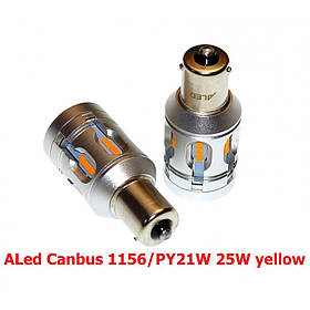 Габарит LED ALed Canbus 1156/PY21W 25W yellow (2шт)