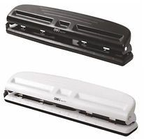 Дирокол "Deli" 10арк. метал., 4 отвороти, лінійка №0121