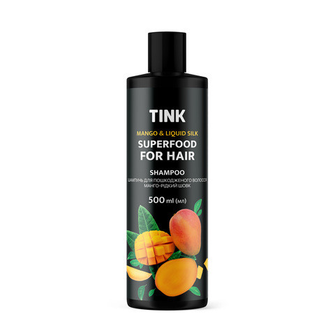 Шампунь Tink для пошкодженого волосся, Манго-Рідкий шовк, 500 мл