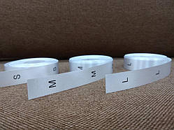 Розмірники сатинові білі 15х40 мм