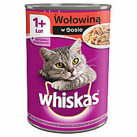 Корм для котів Whiskas з яловичиною в соусі, 400 г, Польща