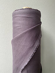 Кавова лляна сорочково-платтєва тканина, колір 1590