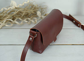 Жіноча сумка Франческа з натуральної шкіри колір Вишня, фото 3